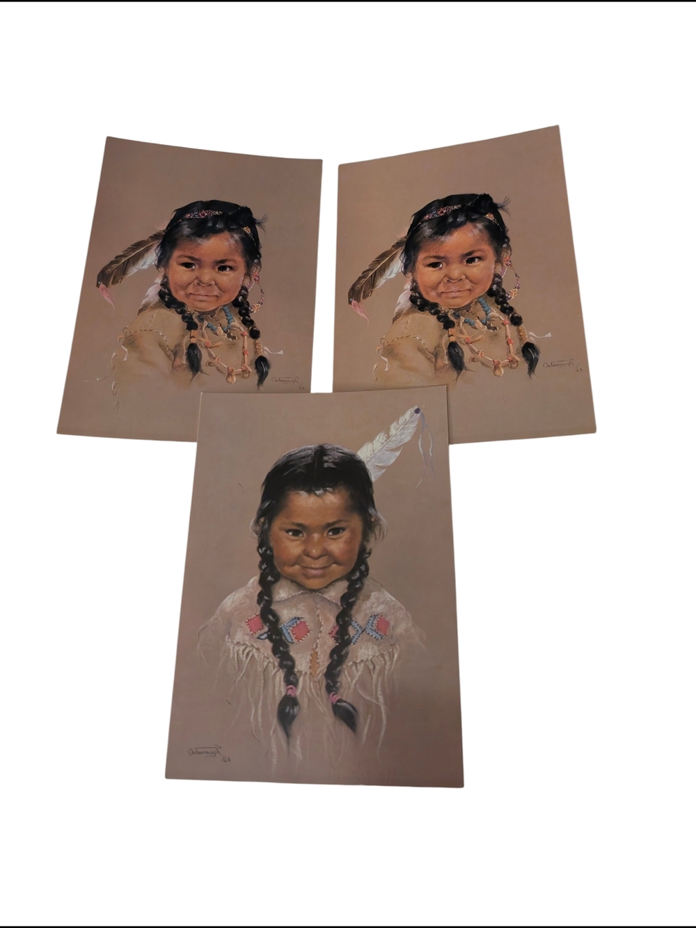 Vintage Dorothy Oxborough Postcards Set Of Three
